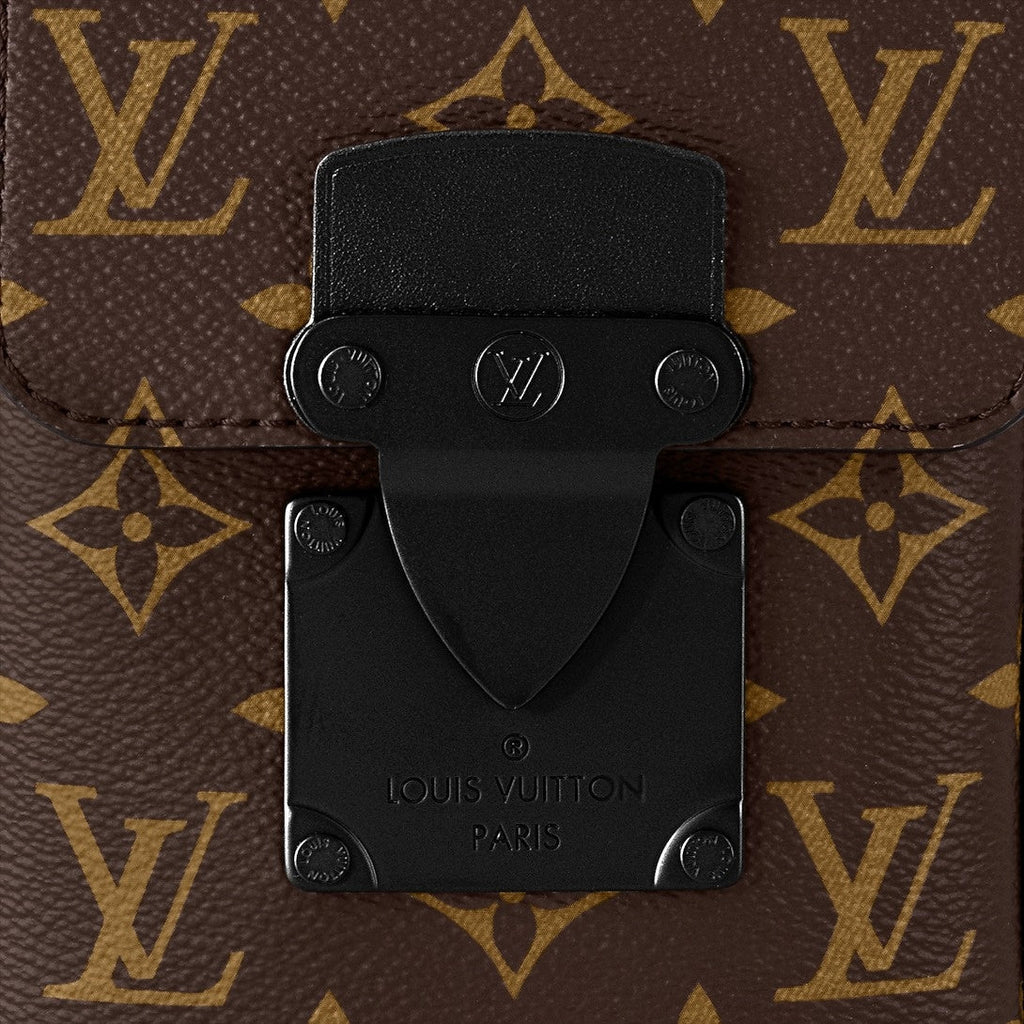 Monogram Mini Utility Crossbody Bag (Brown/Black)