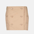 Trench Mini Skirt in Gabardine