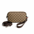 Supreme Canvas Crossbody / Clutch Bag (Beige/Ebony)