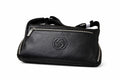Soho Leather Crossbody Shoulder Bag (Black)