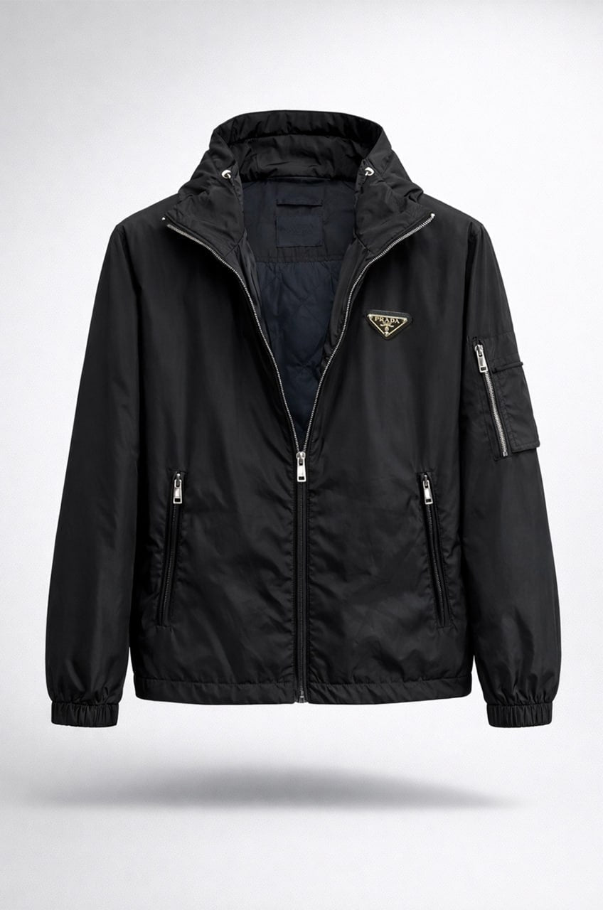 Re-Nylon Hooded Zip Jacket