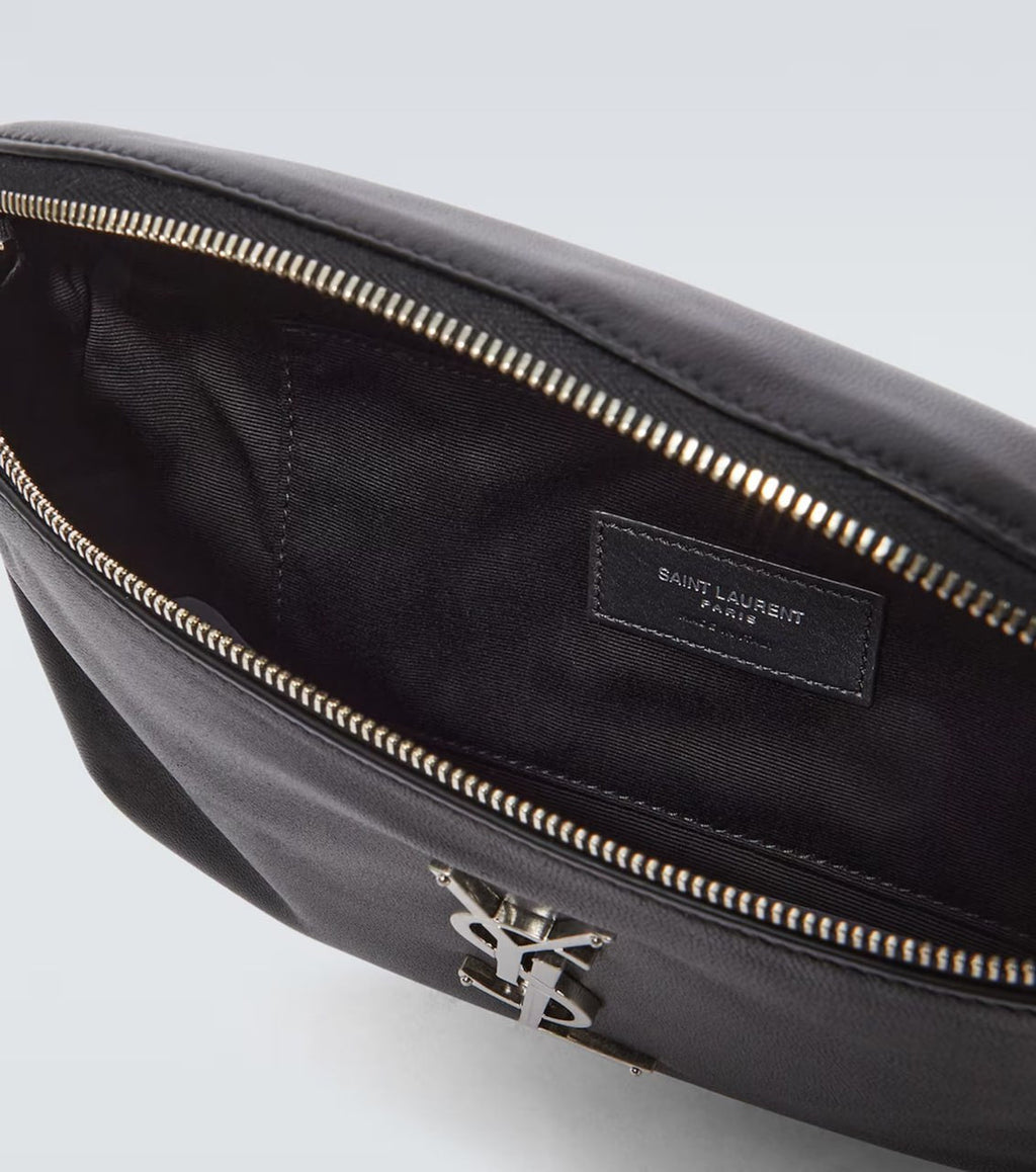 Monogram Leather Belt Bag (Black)