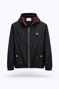 GG Logo Hooded Windbreaker Jacket