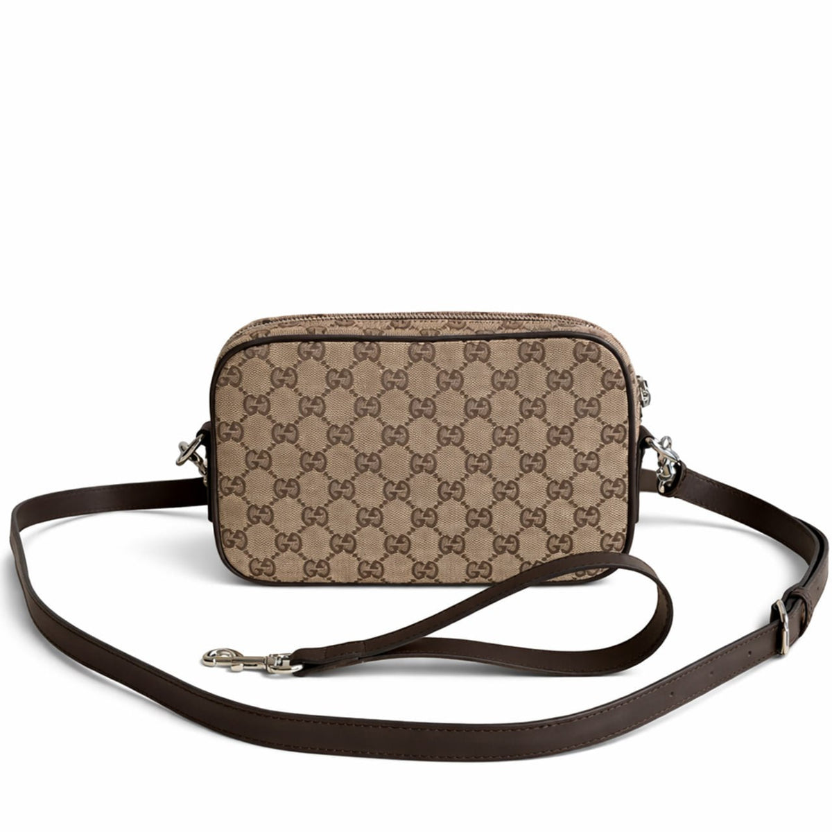 Supreme Canvas Crossbody / Clutch Bag (Beige/Ebony)