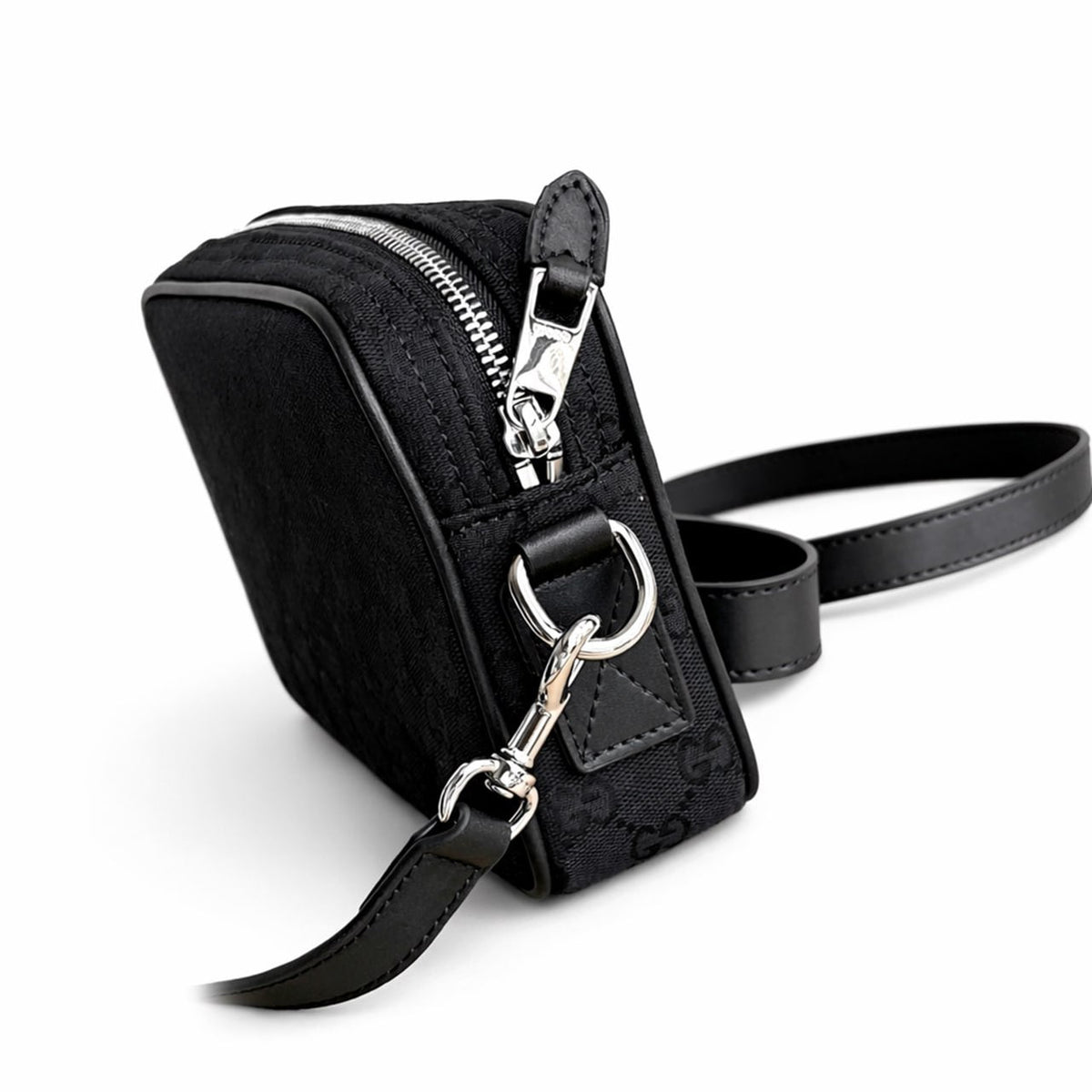 Canvas Minimalist Crossbody Bag (Black)