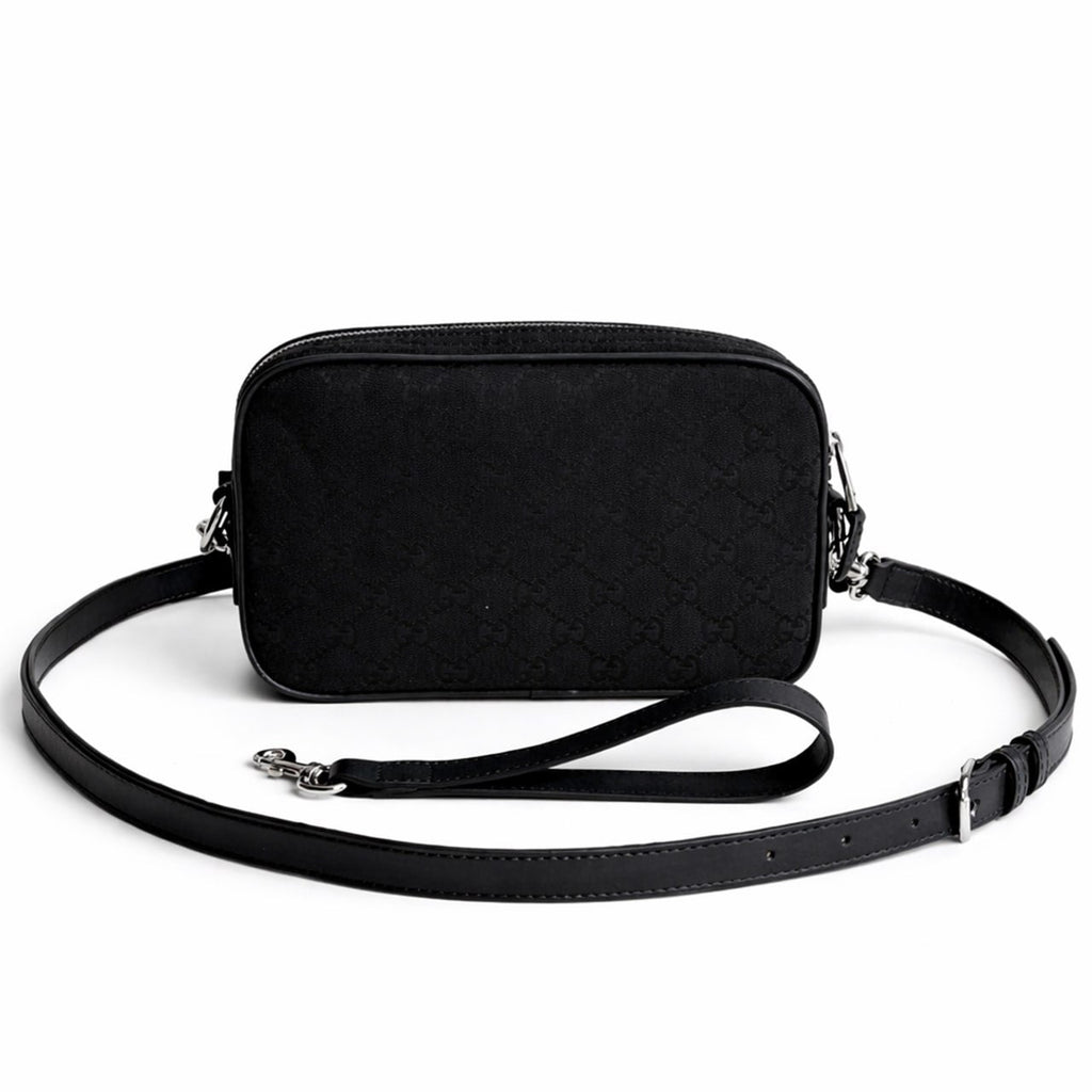Canvas Minimalist Crossbody Bag (Black)