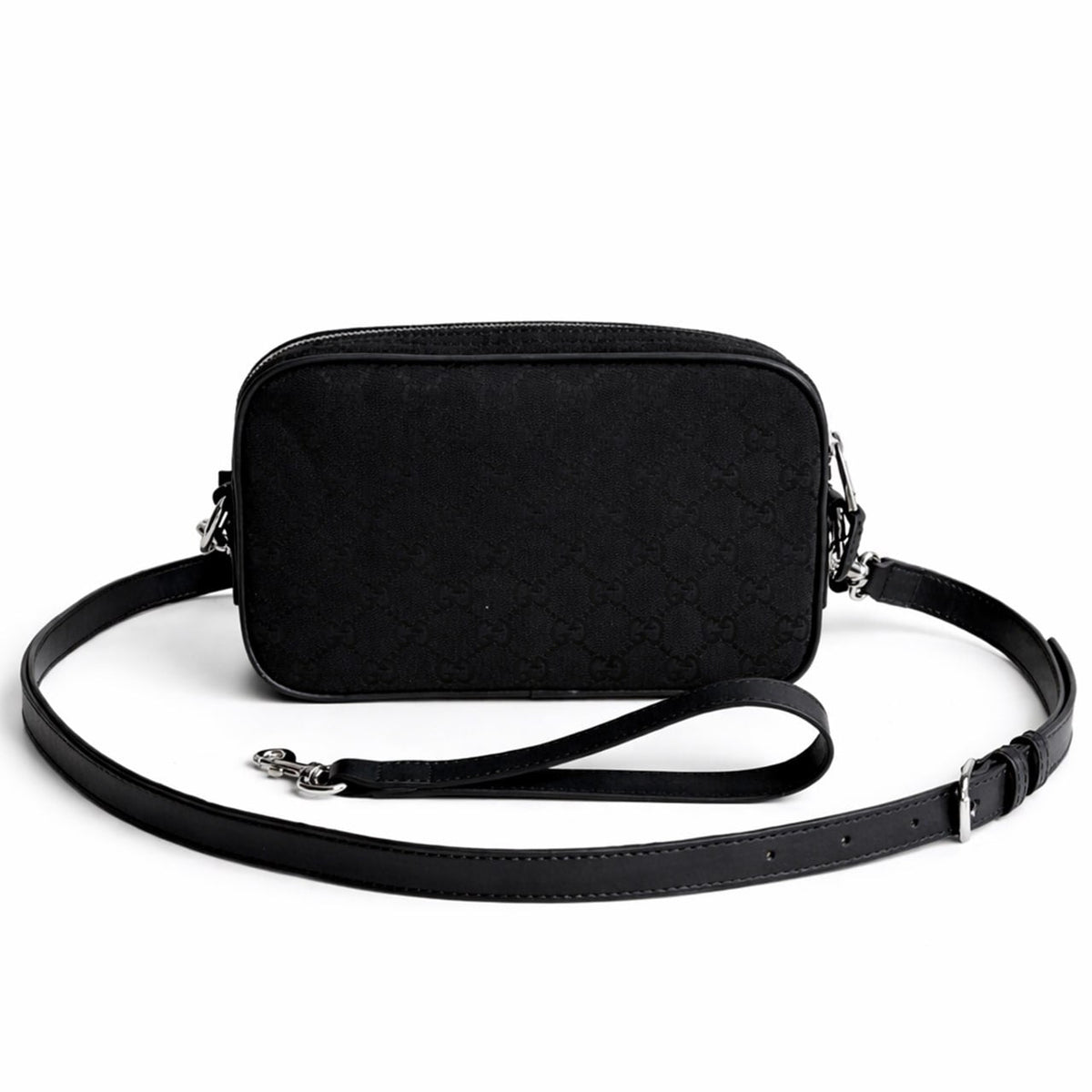 Canvas Minimalist Crossbody Bag (Black)