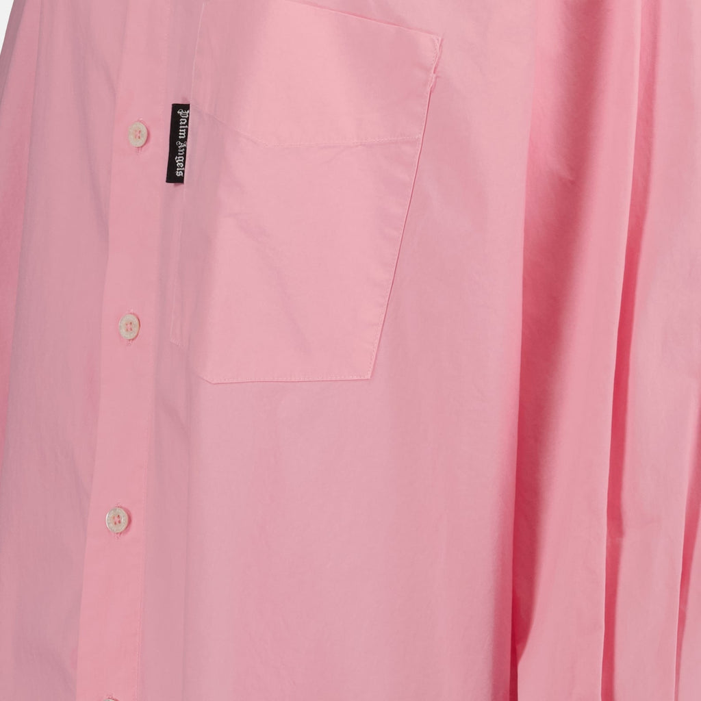 Oversized Button-Up Shirt Dress