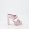 Buckle Platform Sandals – Pink