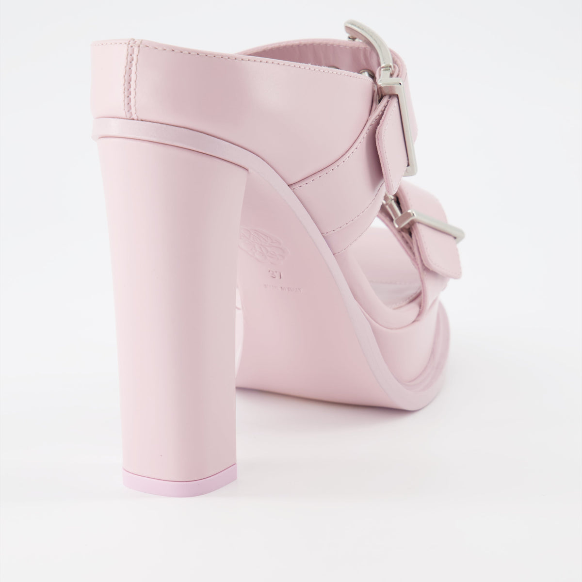 Buckle Platform Sandals – Pink