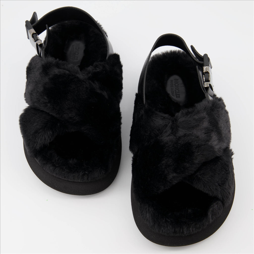 Solarisse Fur Sandals