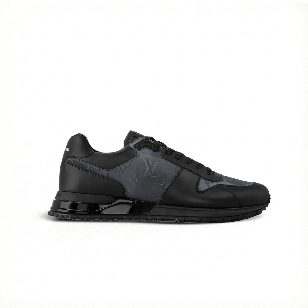 Run Away Sneaker – Black Iridescent Monogram