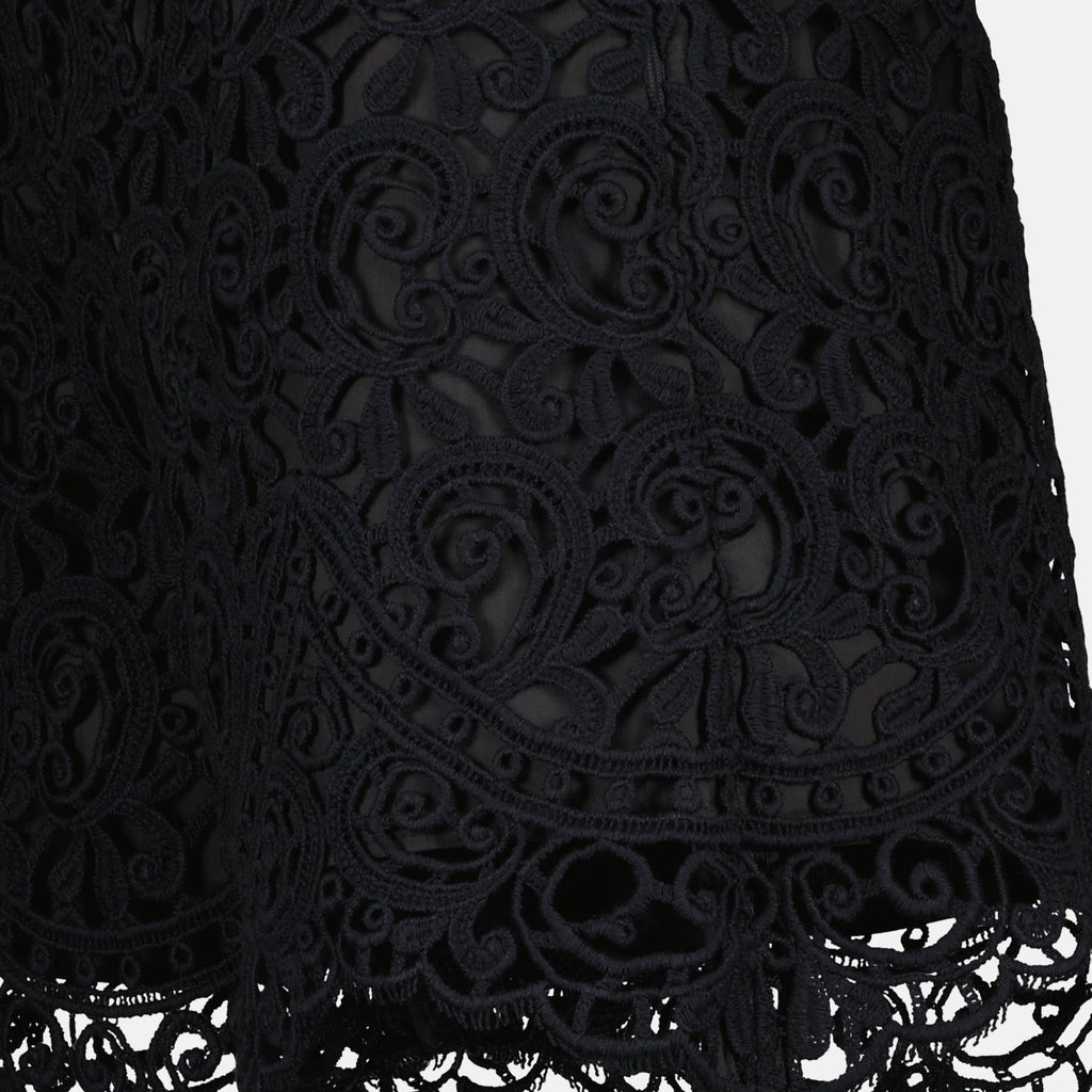 Macrame lace shorts