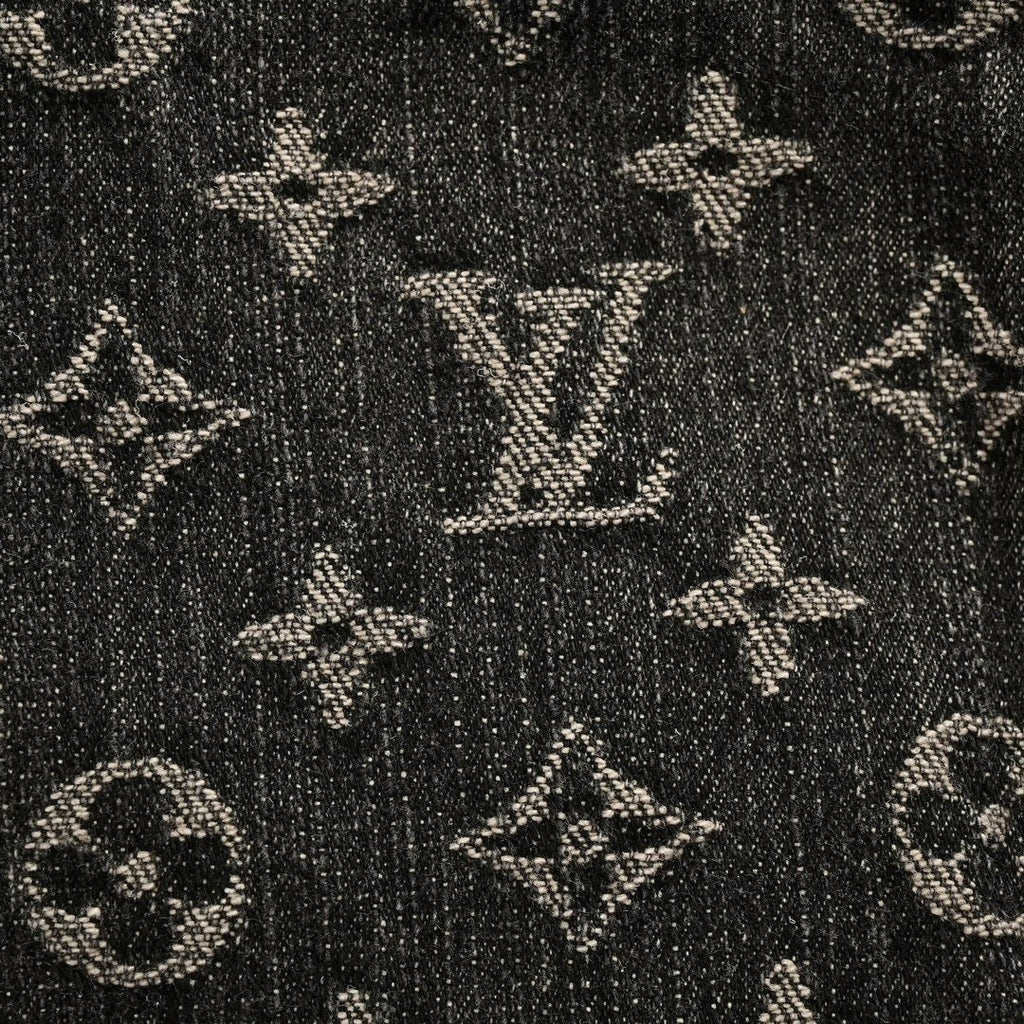 Monogram & Damier Mixed Denim Jacket – Charcoal Edition